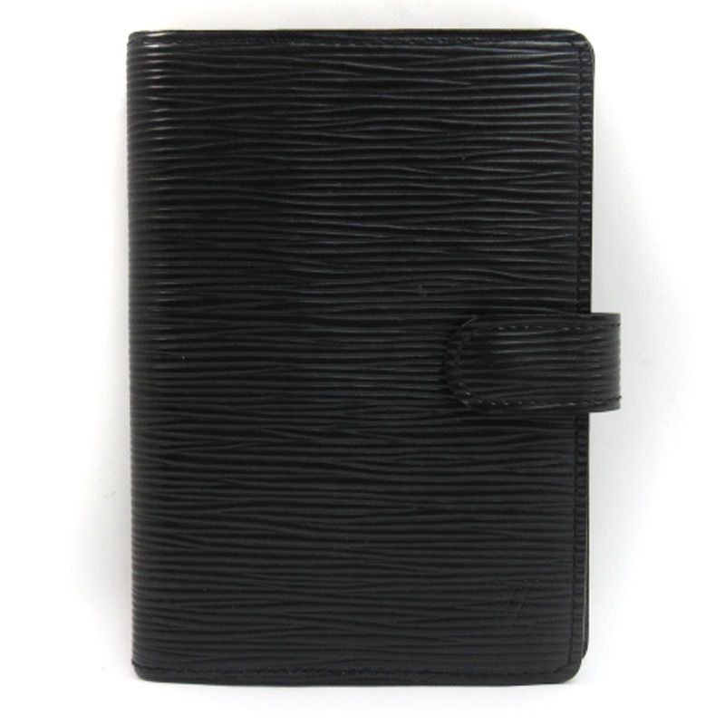 ルイヴィトン LOUIS VUITTON アジェンダ PM エピ ルーズリーフ 手帳カバー レザー 6穴 R20052 黒 ブラック