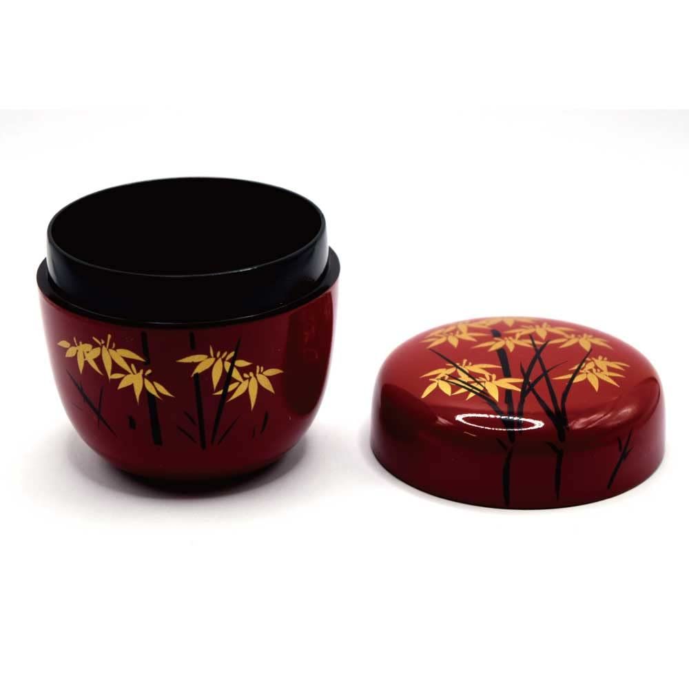 茶道　茶道具　中棗 Amazon.co.jp: 茶道具 中棗 棗 なつめ 溜 雪月花 樹脂製 茶道