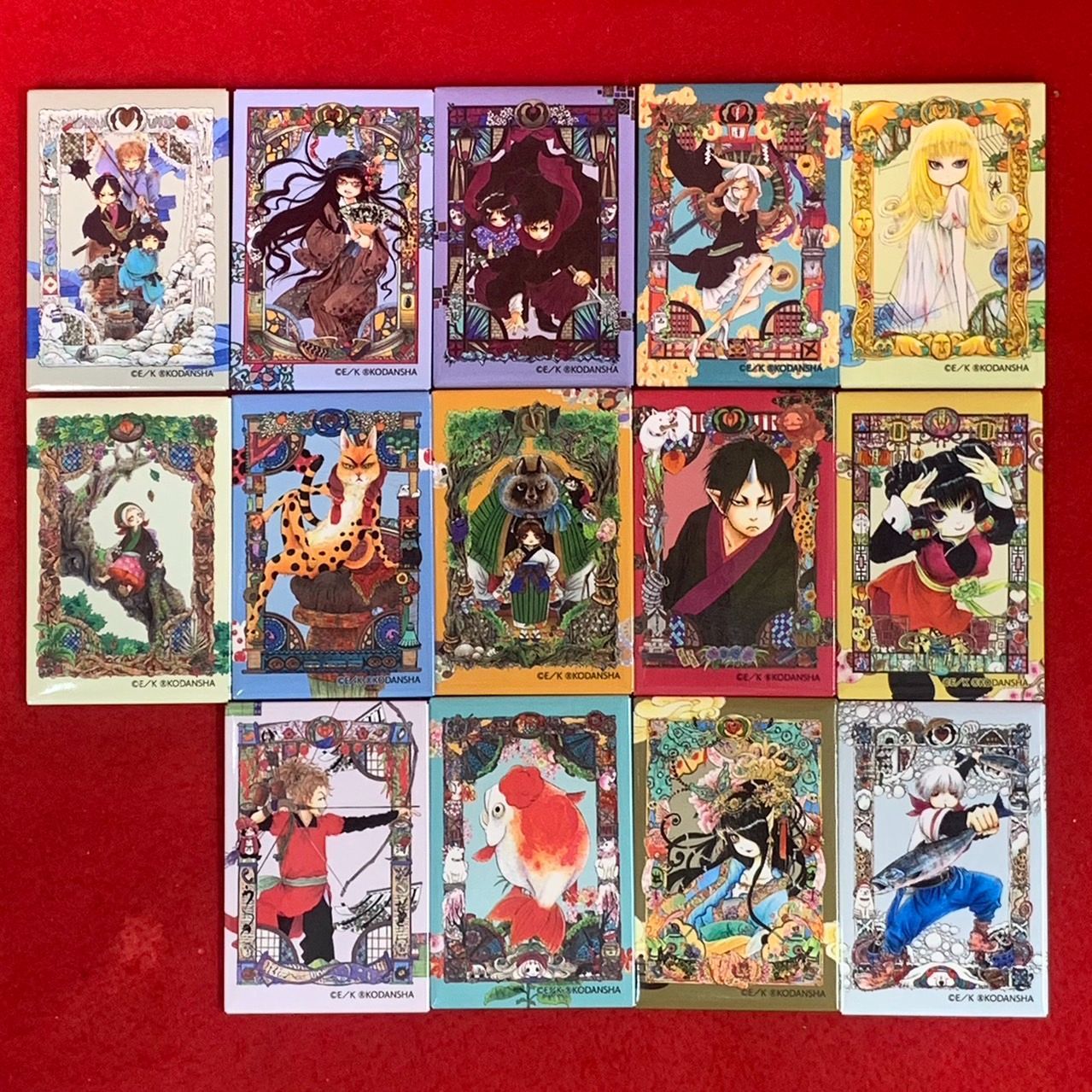 鬼灯の冷徹　ほおずきのれいてつ　コミックス表紙イラスト缶バッジ　ver.A B 鬼灯の冷徹 ほおずきのれいてつ コミックス表紙イラスト缶バッジ