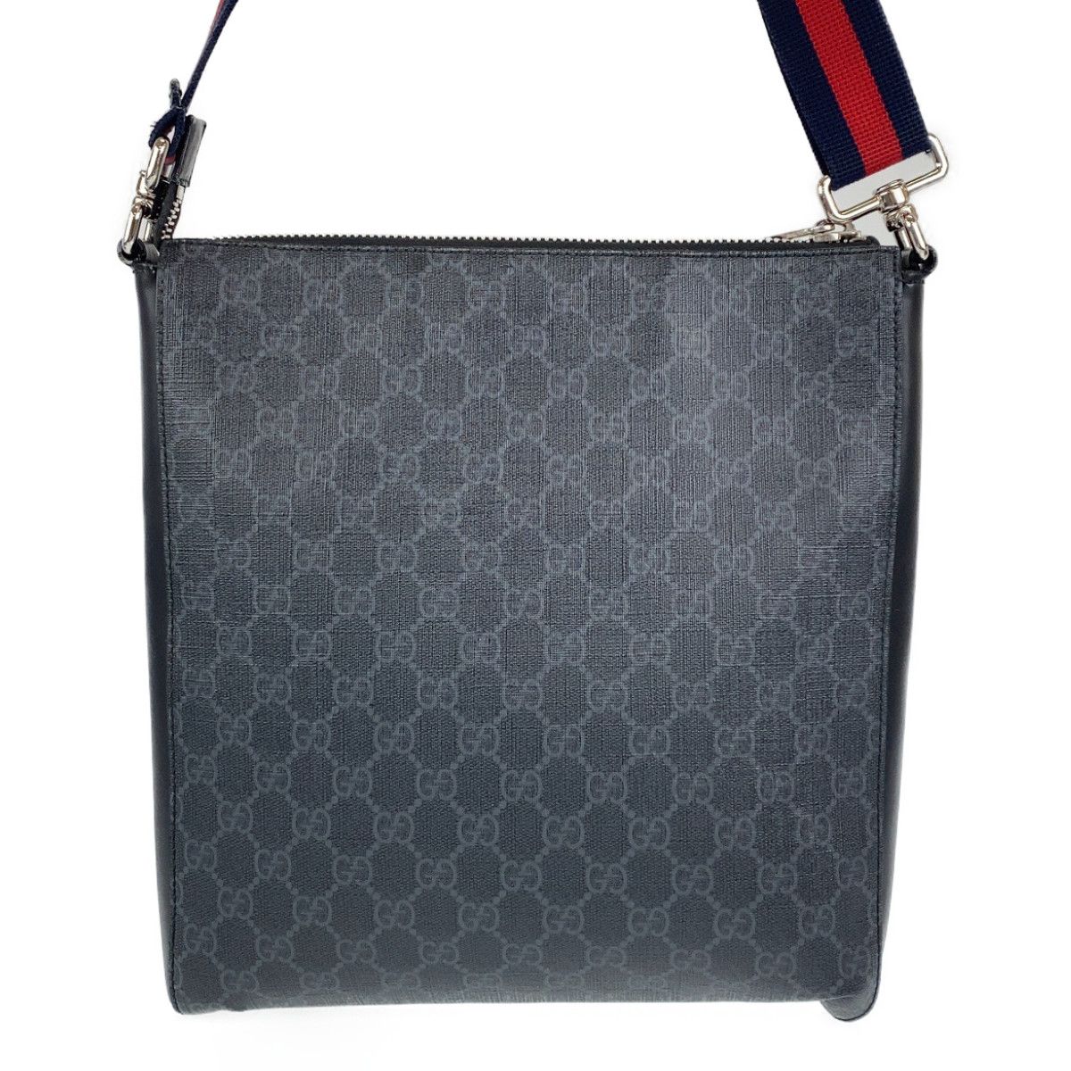 GUCCI グッチ クーリエ GGスプリーム ブラック ネイビー 黒 シルバー