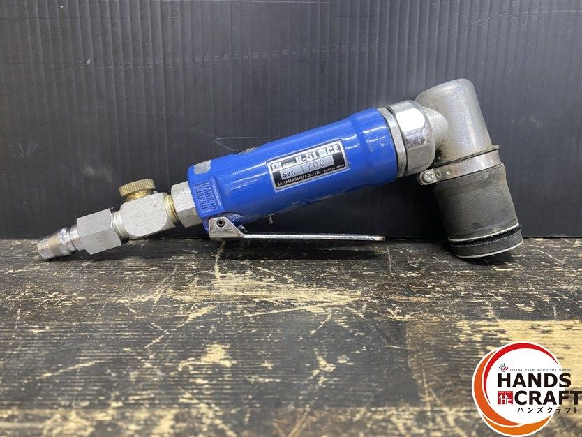 ● 品 埼玉精機 U-51 ミニダブルアクションサンダー パット径 30mm 8 500r.p.m. ゴム部分の一部に劣化による割れ有