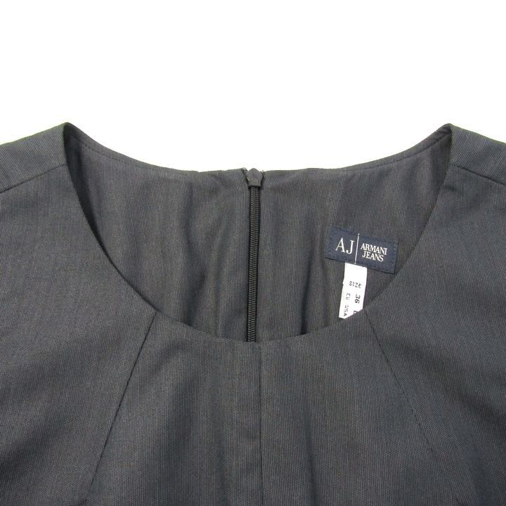 【a1589】ARMANI JEANS 美品 ノースリーブ ドレス ブラック S a1589】ARMANI JEANS 美品 ノースリーブ ドレス ブラック S