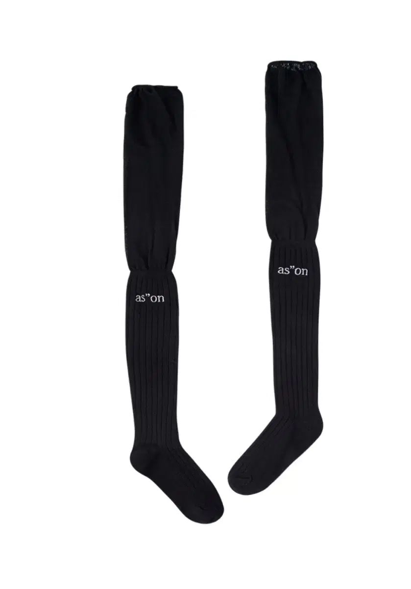 【雷市場（ポンジャン）商品韓国直送】 (未着用) 商品 アゾン ニーハイソックス ブラック