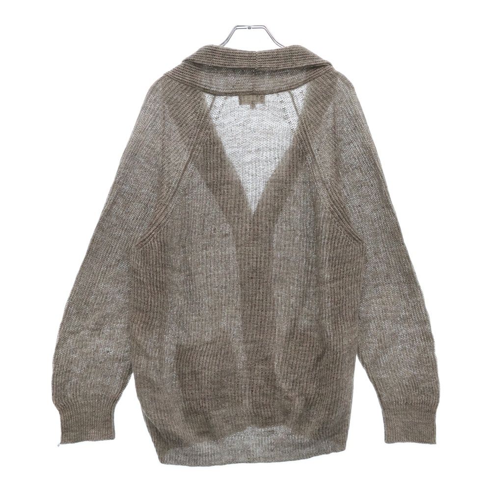 マーガレットハウエル　リネン　Ｖネックカーディガン　グレー　メンズL マーガレット・ハウエル〉のリネンカーディガン。 & Essential