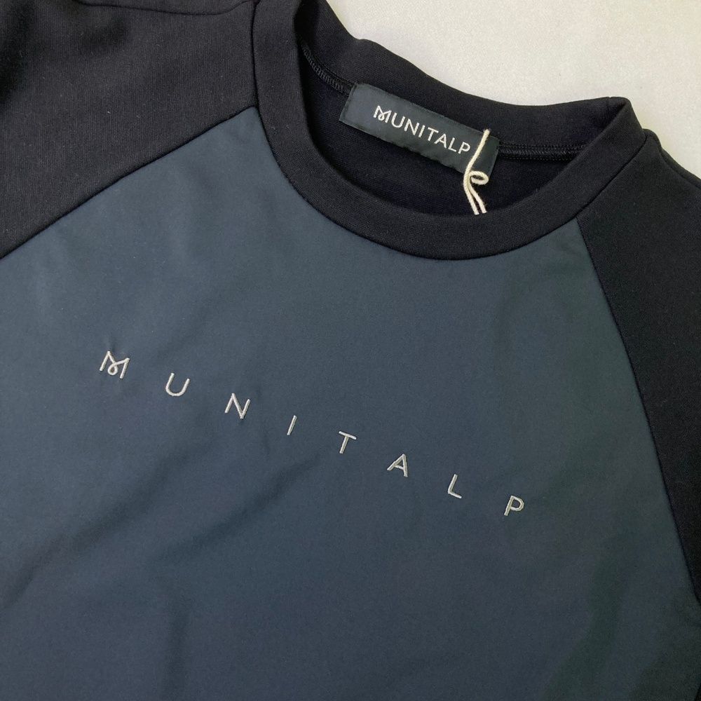 サイズ 50 MUNITALP ムニタルプ 長袖ブルゾン ナイロン切替 ブラック系 240101528687 ゴルフウェア メンズ ストスト LLC-HASEGAWATOSO_COM