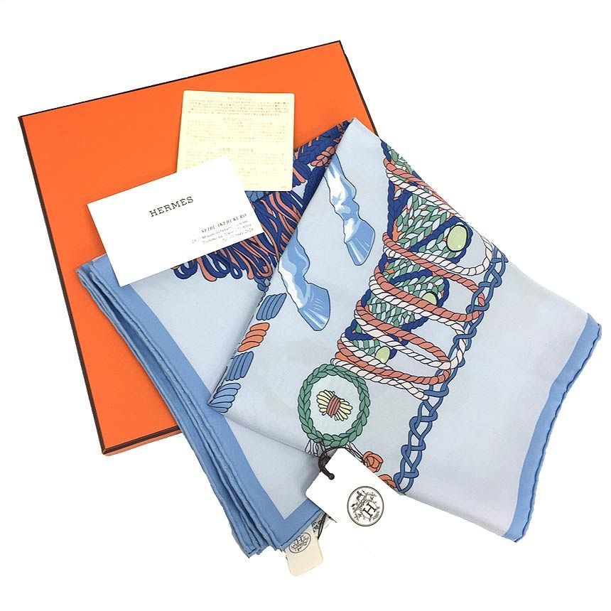 超レア物 HERMES エルメス スカーフ カレウォッシュ カレ90 ティンパニ