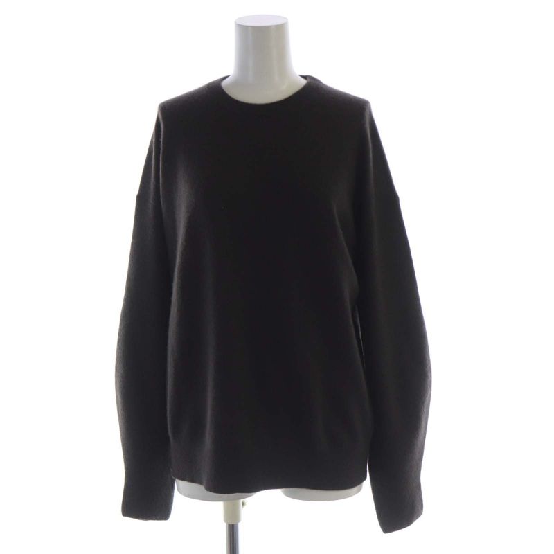 セオリーリュクス theory luxe 23AW Mercury Lilou ニット セーター リブ ウールカシミヤ 38 ブラック /DO ■OS レディース ✤2023AW セオリーリュクスtheory luxe バックサテンウール