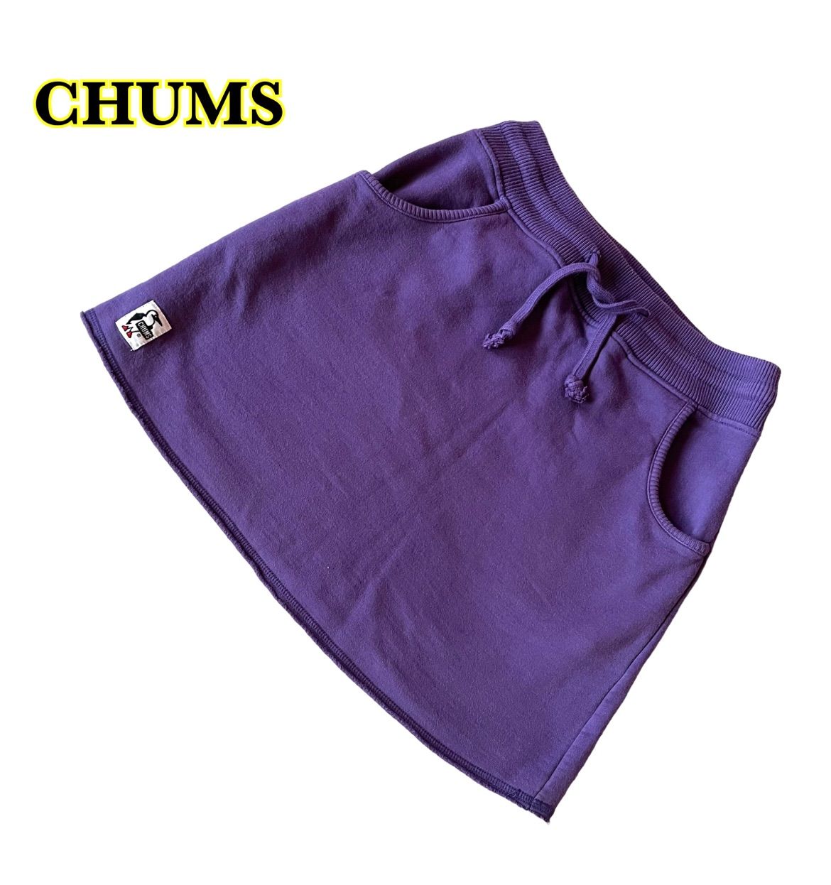 CHUMS チャムス スウェットスカート ミニスカート 紫 レディース M