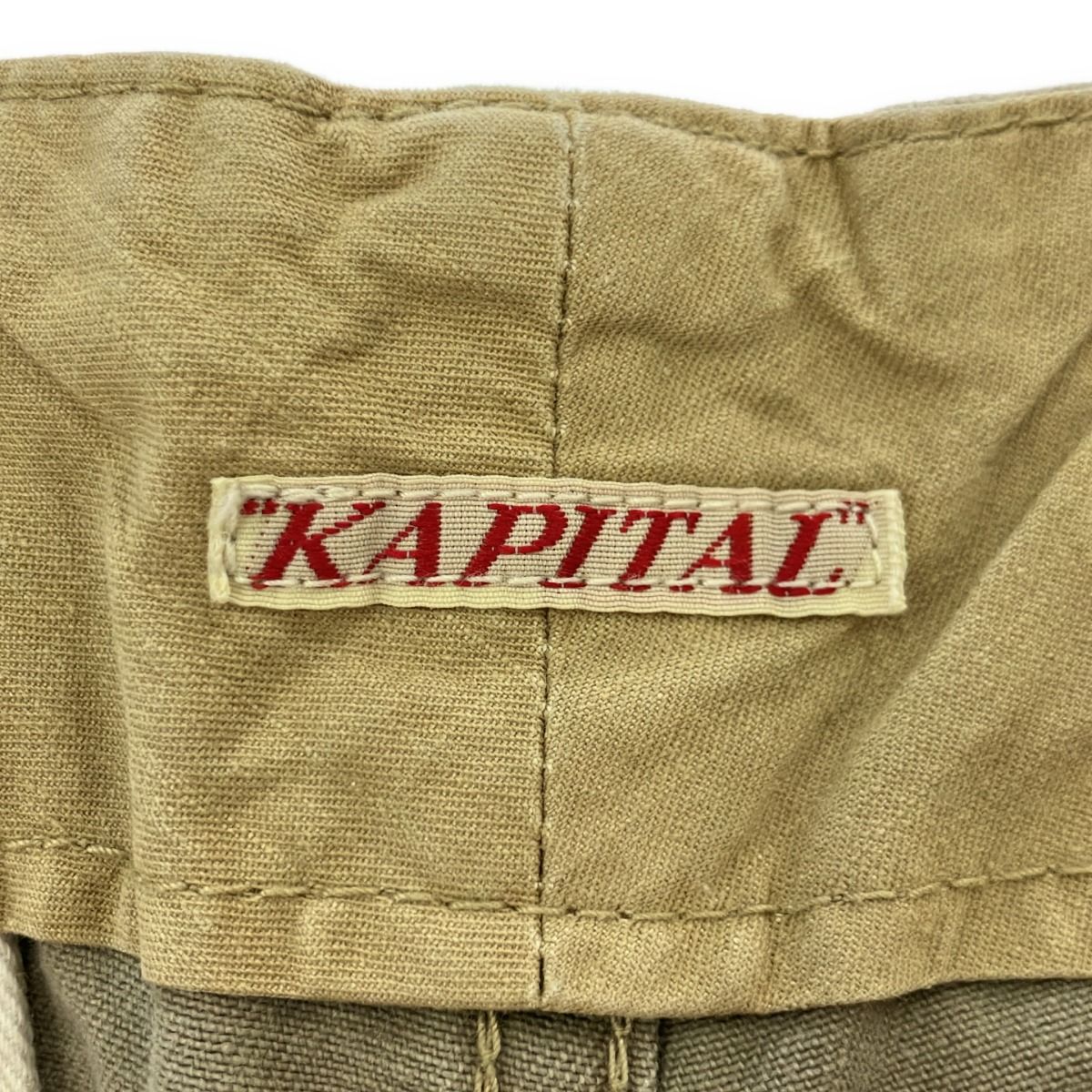 KAPITAL キャピタル コットンテーパードチノパンツ ベージュ L - メルカリ