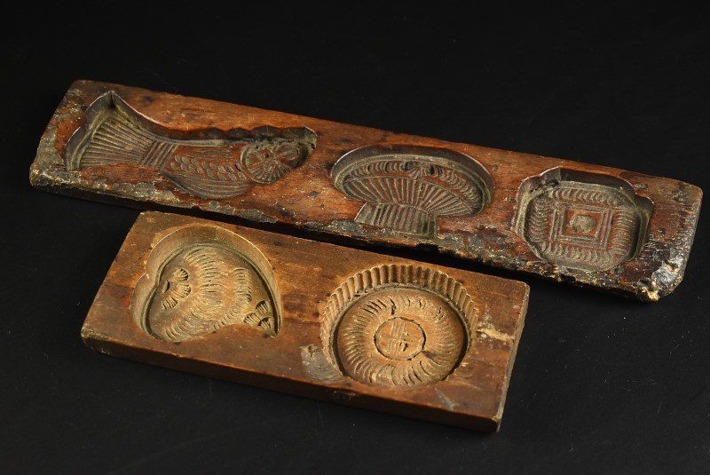 蔵A4421 朝鮮古美術 菓子型 李朝期