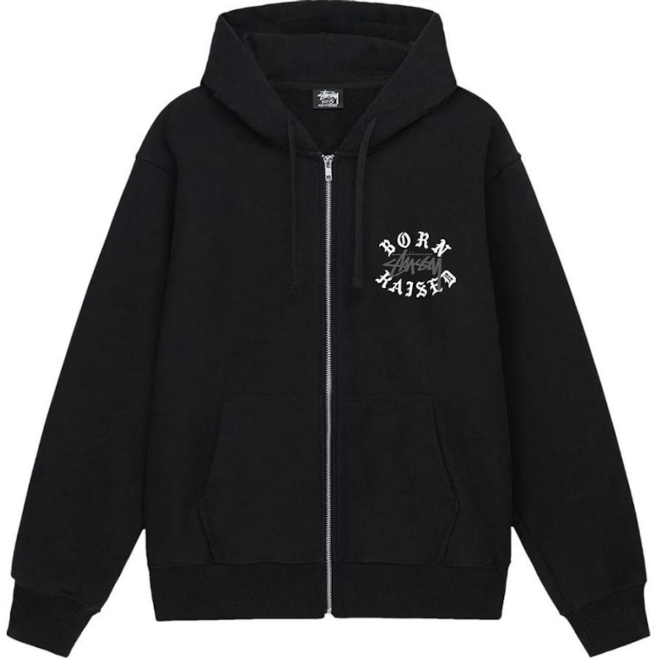 ステューシー BORN X RAISED X STUSSY LOGO ZIP HOODIE ジップアップパーカー - メルカリ