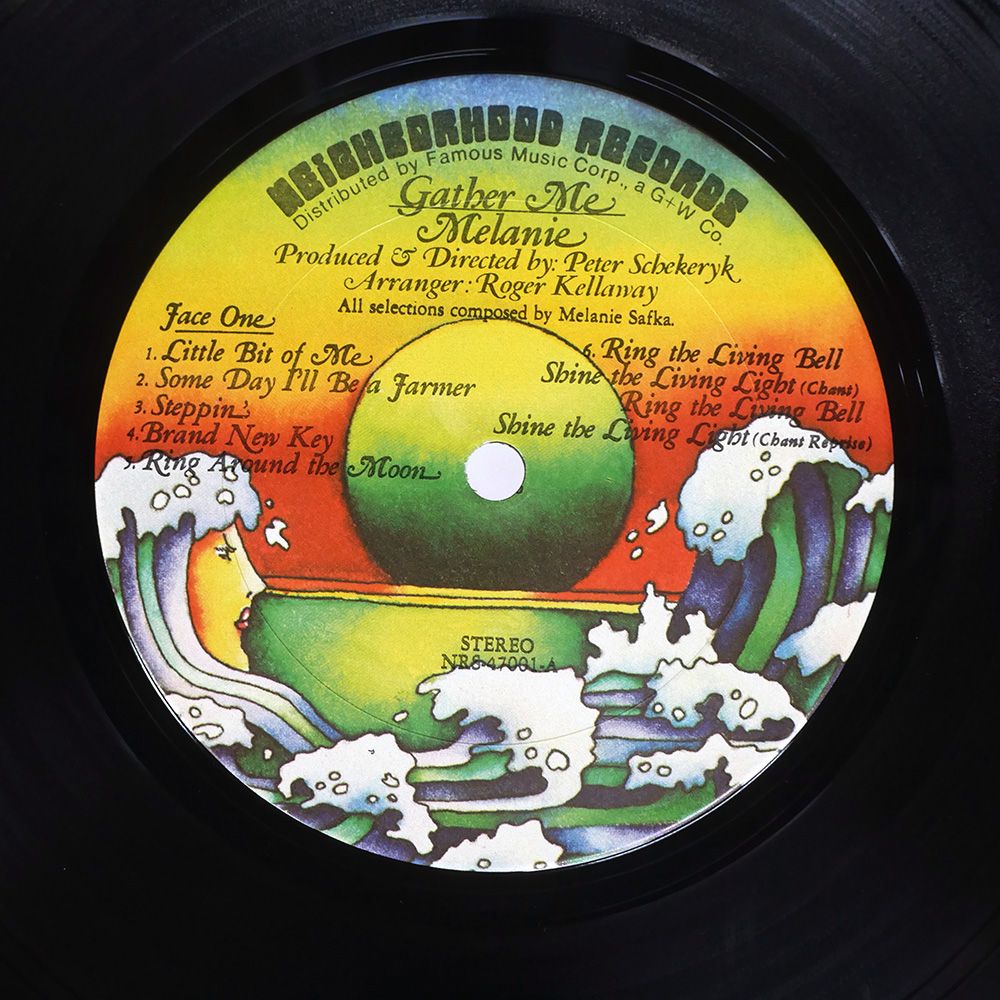 ジャンク,米 US盤 MELANIE/GATHER ME/NEIGHBORHOOD NRS47001 LP