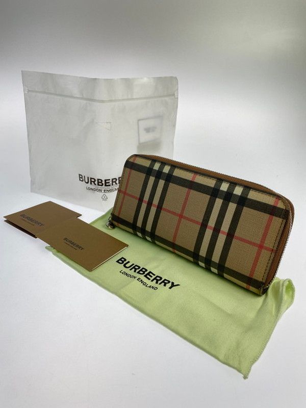 メンズ|レディース BURBERRY バーバリー8015345 ノバチェック ラウンドファスナーウォレット 長財布 181-241222-ks-12-MIN