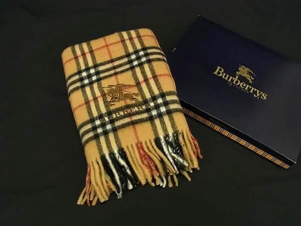 □新品□未使用□ BURBERRY バーバリー ノバチェック ウール100
