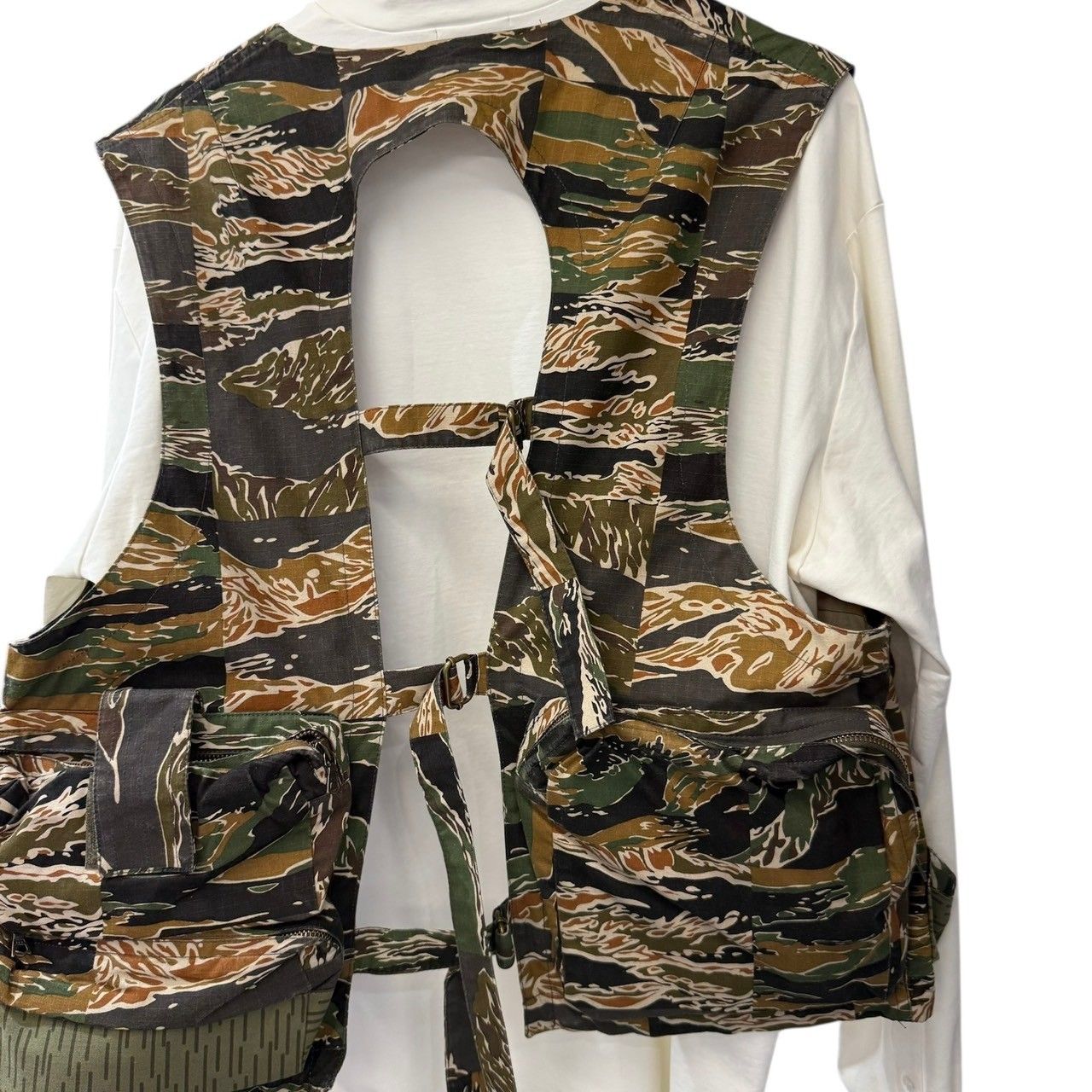 DRIES VAN NOTEN カモフラージュ ベスト DRIES VAN NOTEN ドリスヴァンノッテン 20SS GLOBE カーゴ