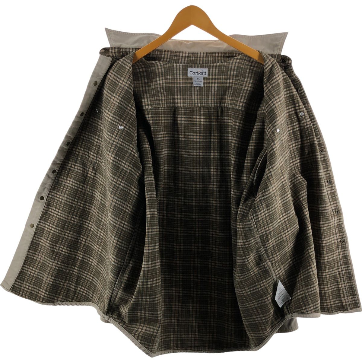 古着 00年代 カーハート Carhartt 長袖 ダックワークシャツ メンズXL