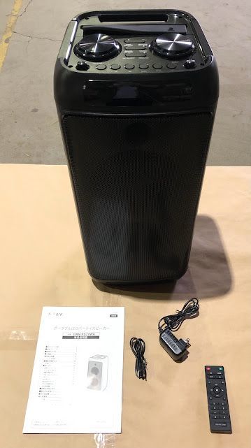 美品】GRAV パーティースピーカー GRV-PS70WA-BK ブラック AA0319