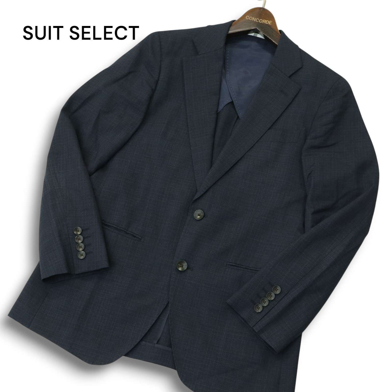 【極美品】SUIT SELECT スーツ AB6 セットアップ L 黒 背抜き 極美品】SUIT SELECT スーツ AB6 セットアップ L 黒 背抜き
