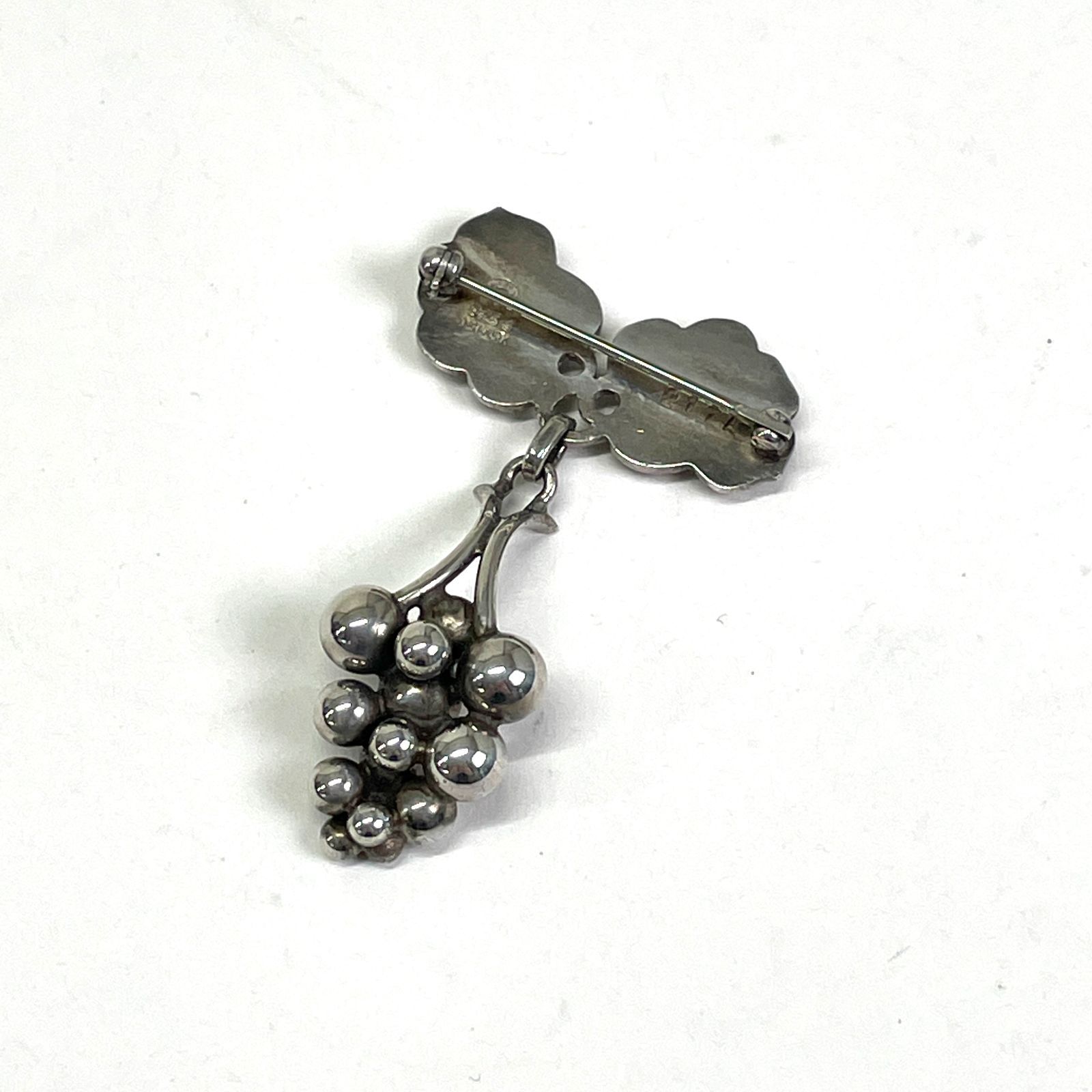 ジョージジェンセン Georg Jensen ブローチ SV925 217A 葡萄 ジョージジェンセン Georg Jensen ブローチ SV925 217A 葡萄