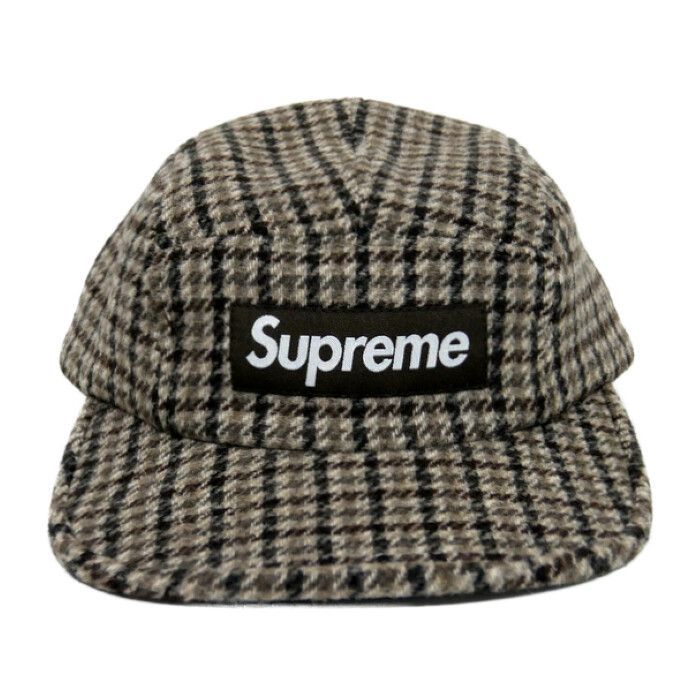 Supreme 国内正規 23AW 23FW Houndstooth Wool Camp Cap 千鳥チェック 