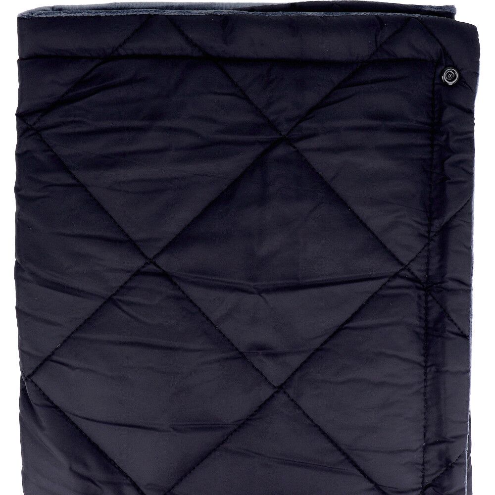 かっこいい hokotto マイクロファイバー4WAYブランケット アルミ入 約80×125cm ブラック×スモーキーグレー 7個セット