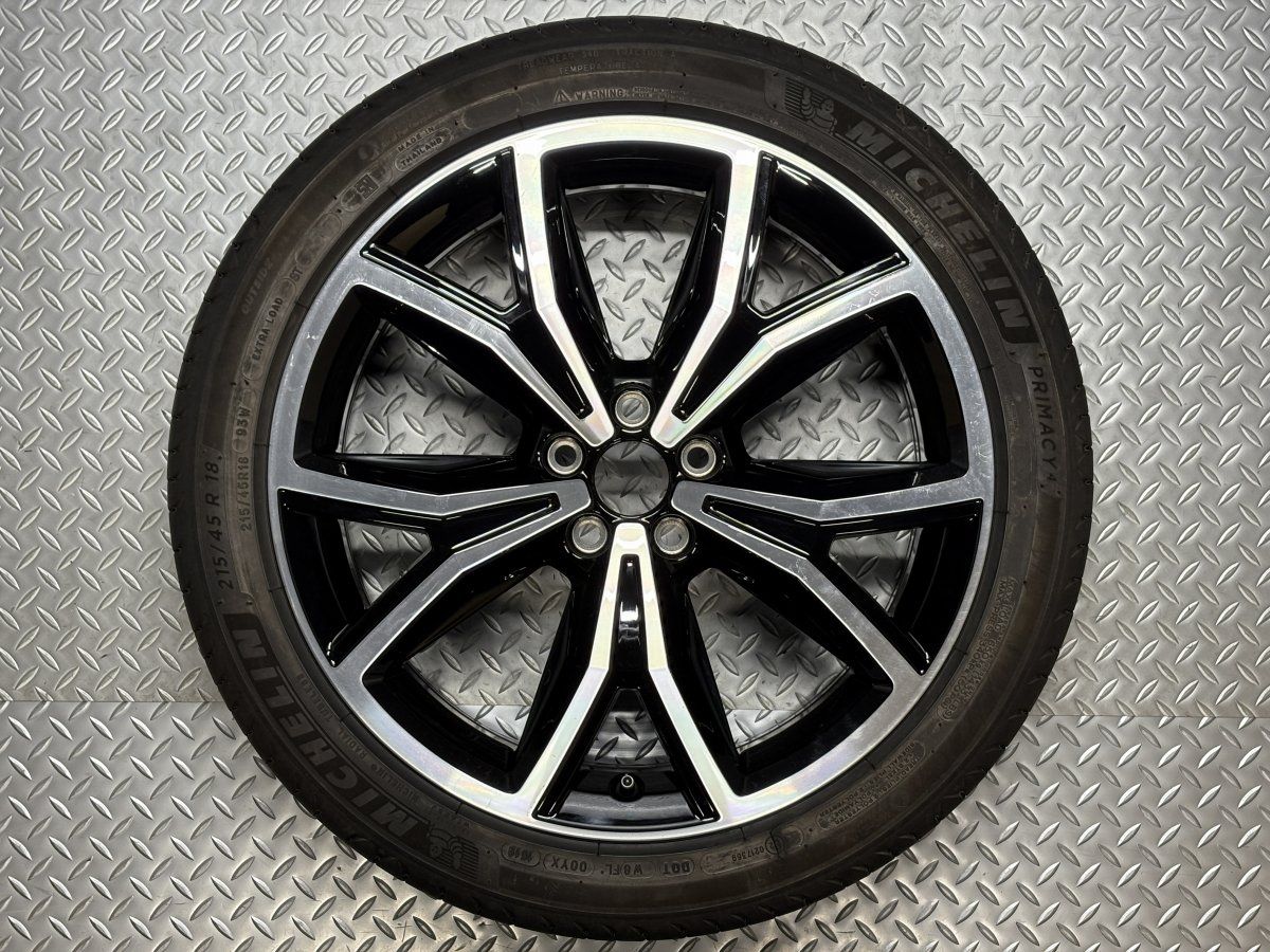 送料無料VW フォルクスワーゲン T-CROSS 18インチ 7.0J+39 5穴100 純正 ホイール MICHELIN PRIMACY4 215/45R18 品番2GM-601-025 C1DKR (24090132)