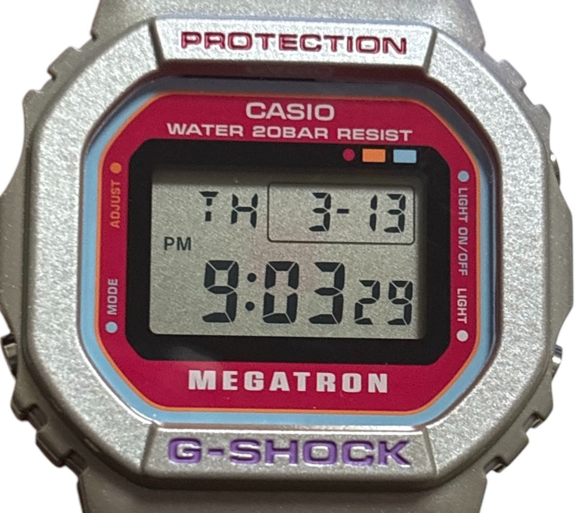 中古 美品 【レア】 G-SHOCK トランスフォーマー DW-5600VT CASIO 限定G-SHOCKxトランスフォーマー コラボ DW-5600MEGA22