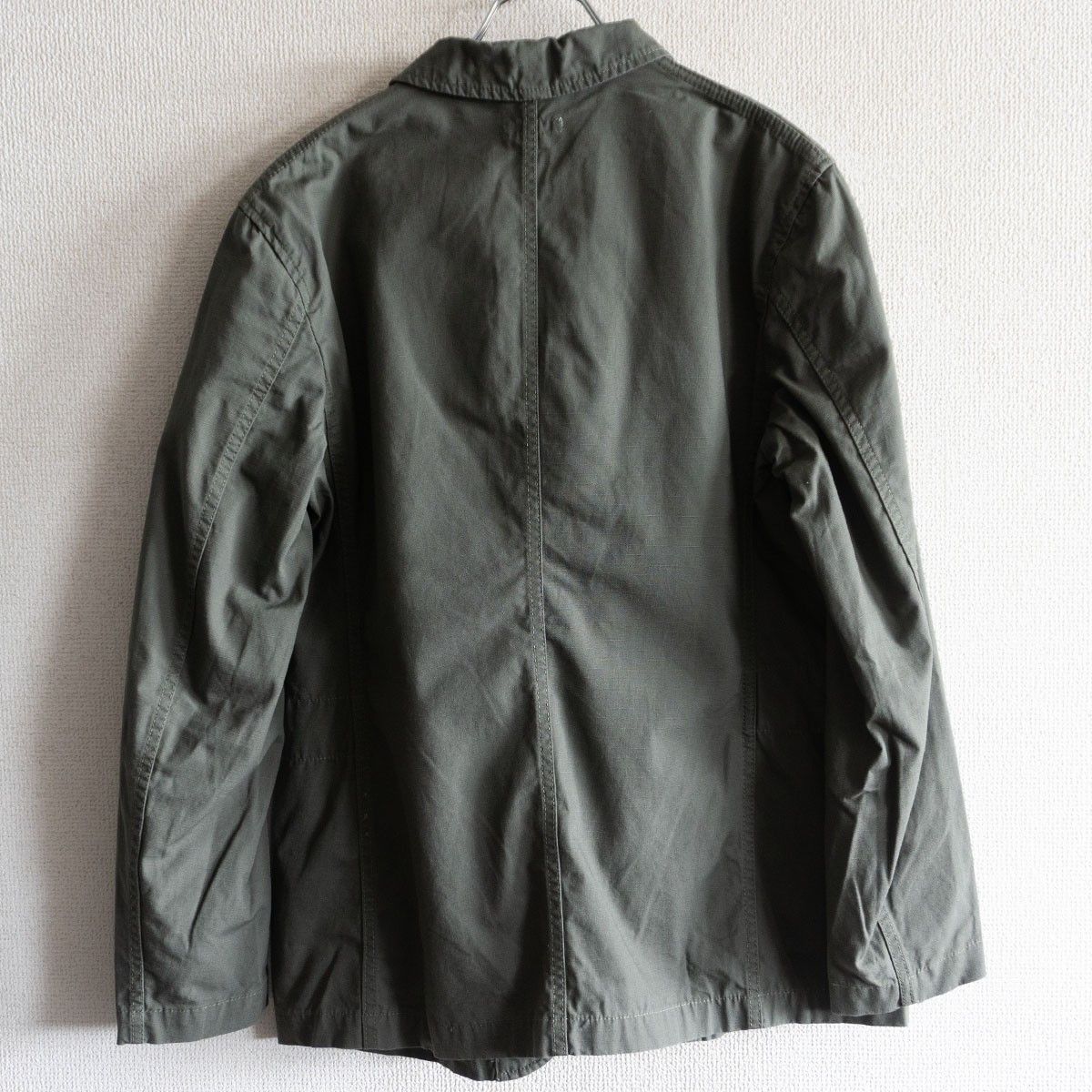 HOUSTON ジップシャツジャケット フード付き チンチェン コットン 38R 美品】Engineered Garments【BEDFORD JACKET】S コットン