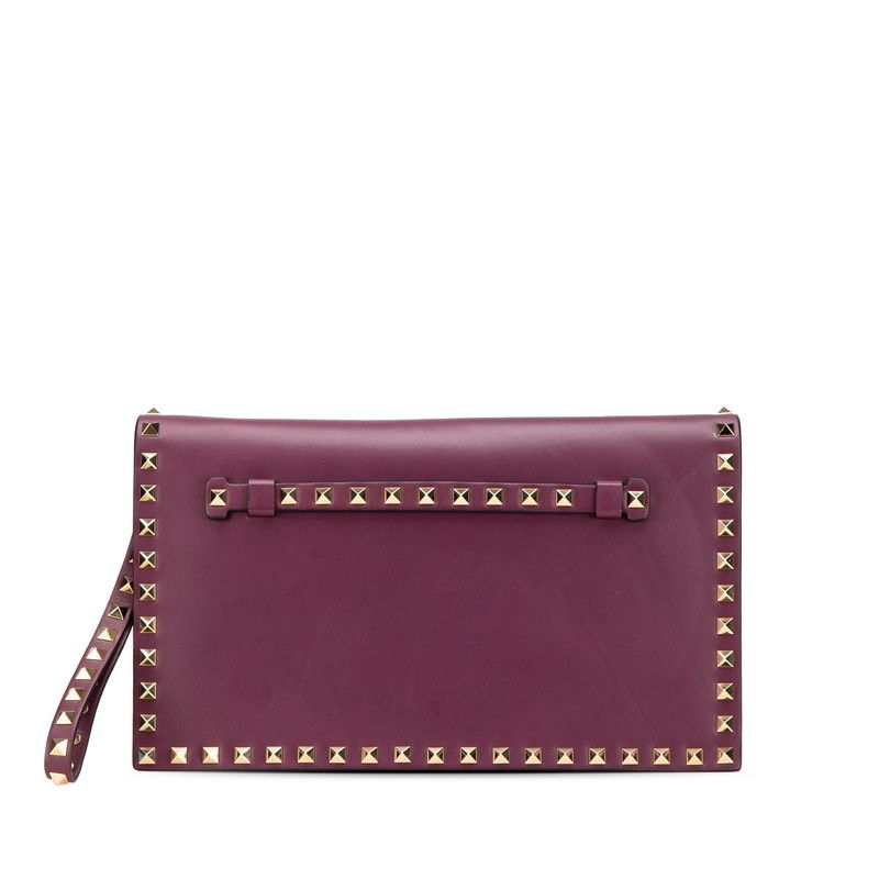 ヴァレンティノ ロックスタッズ パープル レザー レディース VALENTINO 1-0207470