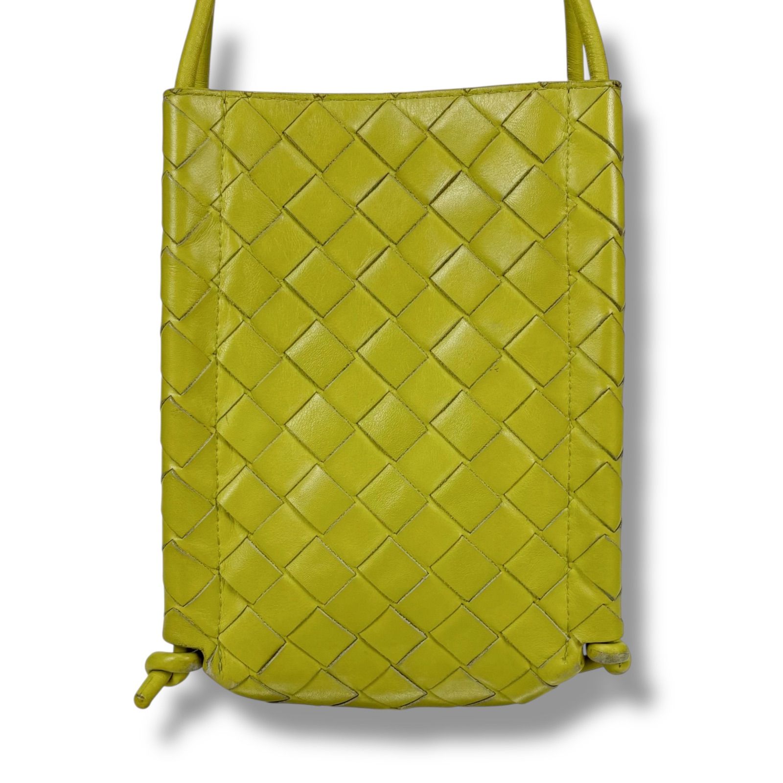 【BOTTEGA VENETA】ミニ バウレット ボウリングバッグ イエロー ボッテガヴェネタ BOTTEGA VENETA ミニショルダーバッグ ミニ