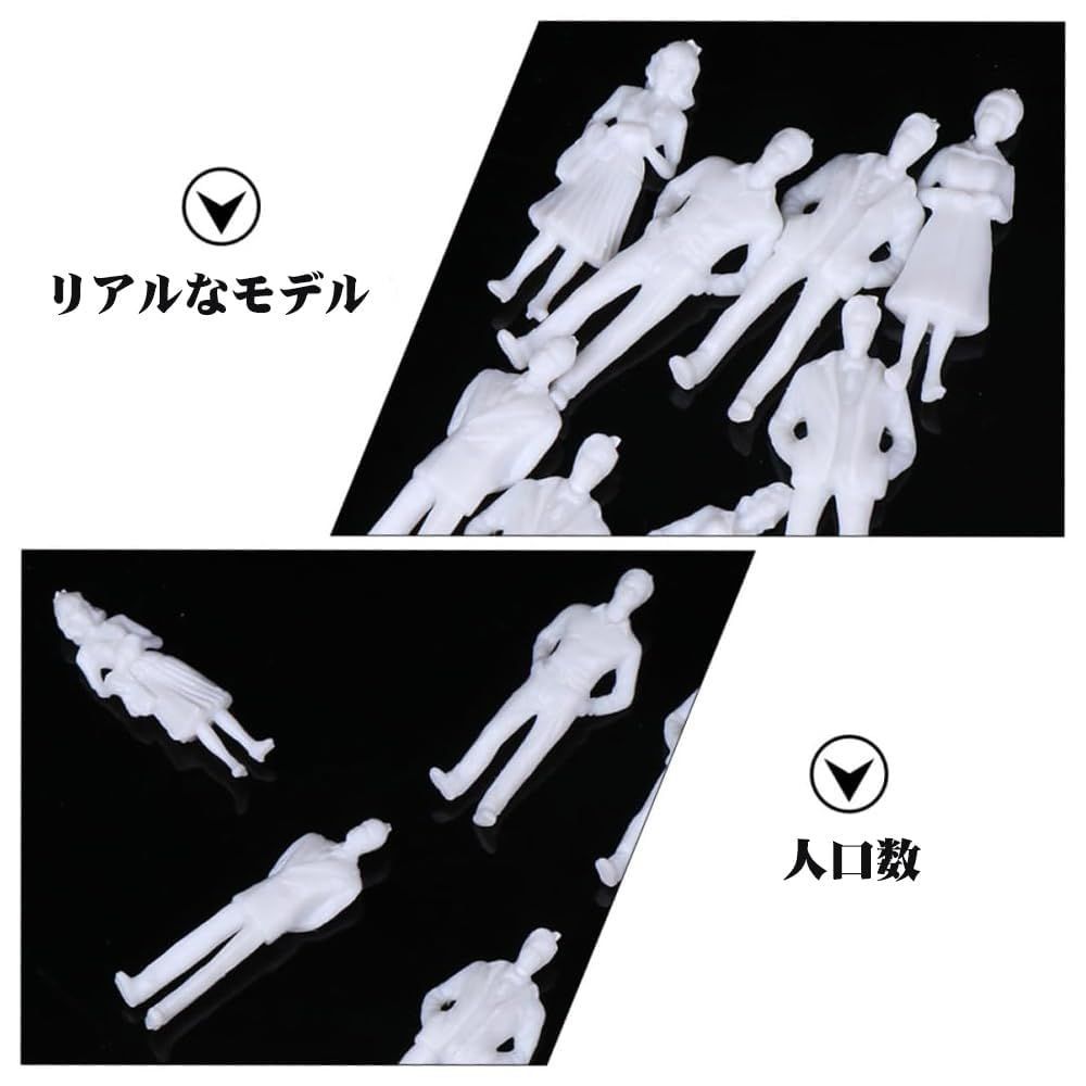 新品 約100体セット ジオラマ 模型 ジオラマ作成 人 白 (1/100