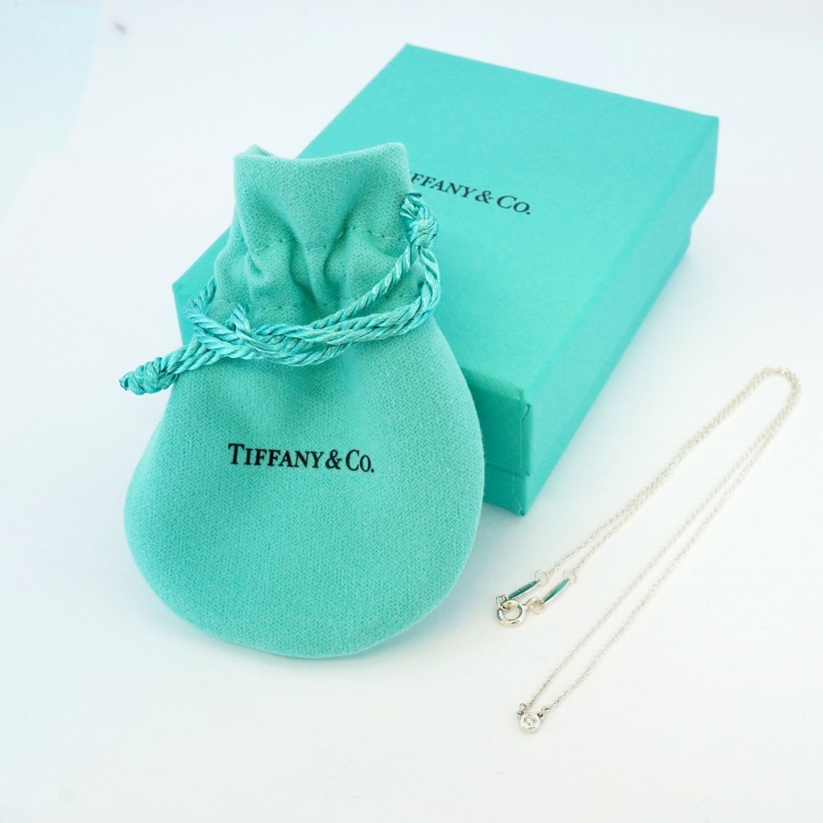 Tiffany バイザヤード　ダイヤモンド　ネックレス　シルバー925 TIFFANY】バイザヤード ネックレス ダイヤモンド 925 シルバー