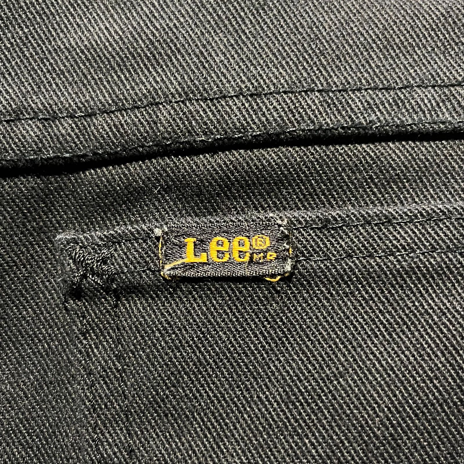 Lee 80s 200-1801 USA製 ツイルパンツ カツラギ ブラック W30 L36 リー