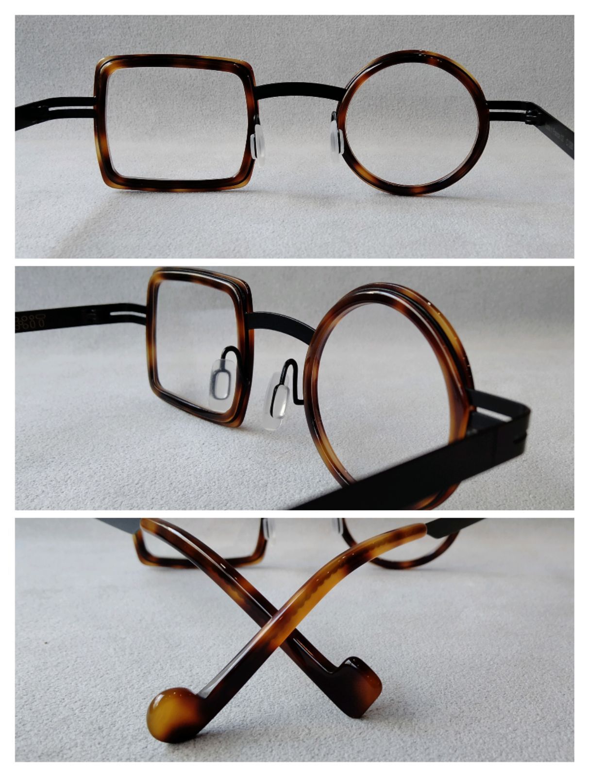 間もなく在庫終了】丸四角メガネ XiT eyewear C:006/134 人気のBLACK＆TORTOISE  （廃盤色につき在庫無くなり次第販売終了となります） - メルカリ