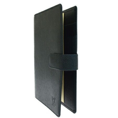 美品☆ルイヴィトン 手帳カバー アジェンダMM タイガ 黒 LVロゴ 本革 ルイ