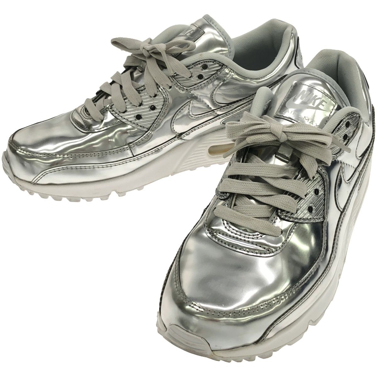 NIKE ナイキ WMNS AIR MAX 90 SP METALLIC  スニーカー CQ6639-001 シルバー 27.5cm