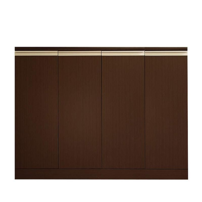 ロータイプキャビネット 幅120 奥行30 LUC-1230 ダークブラウン