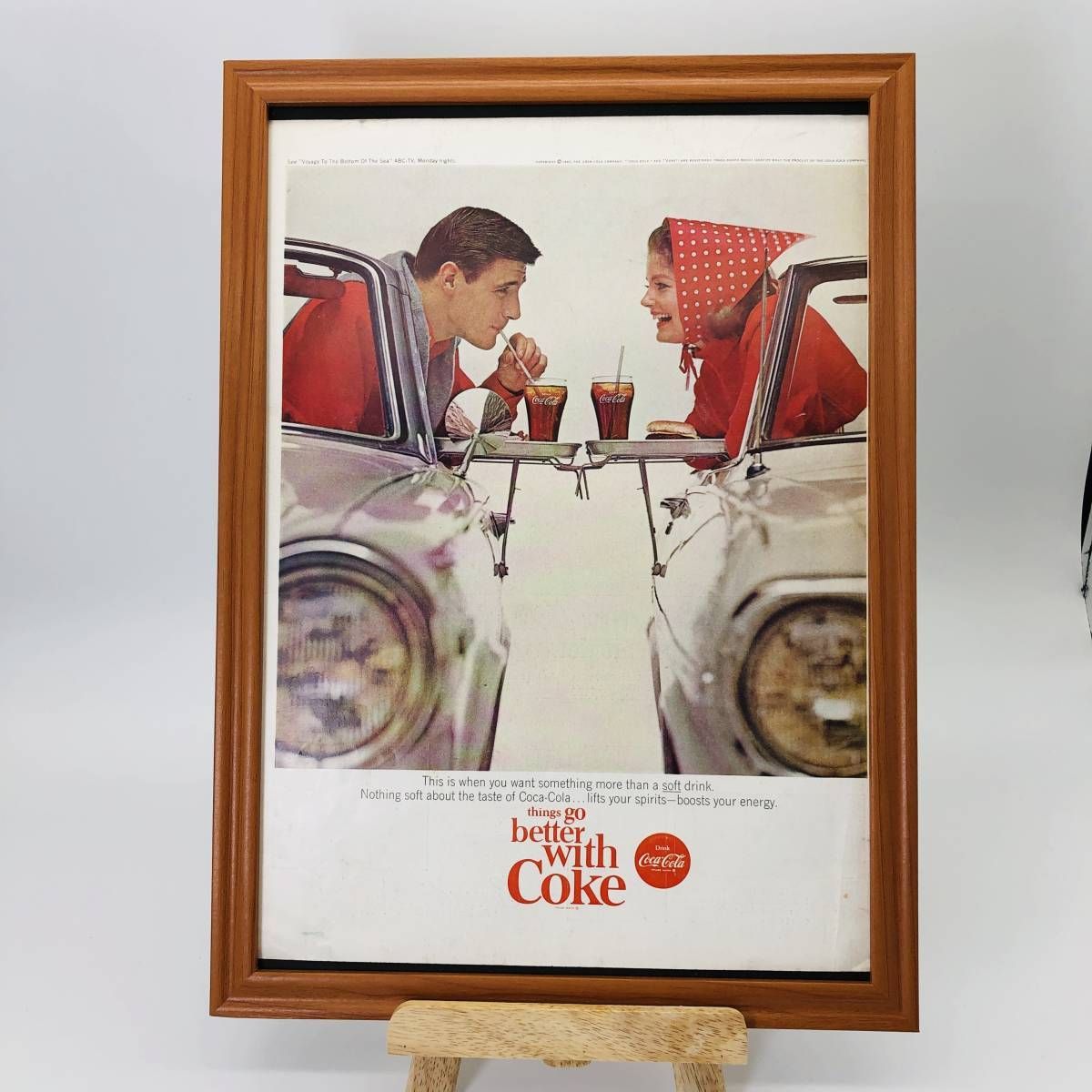 Coca-Cola 雑誌広告の額装 - アンティーク雑貨