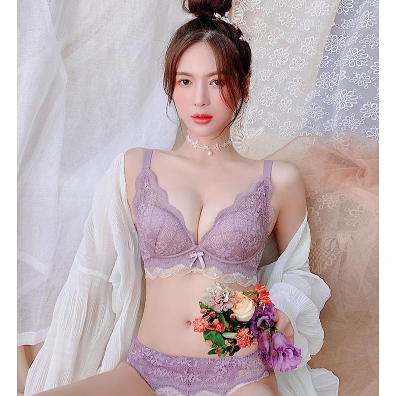 ブラジャー ショーツ セット ノンワイヤー 盛れる きれいな谷間