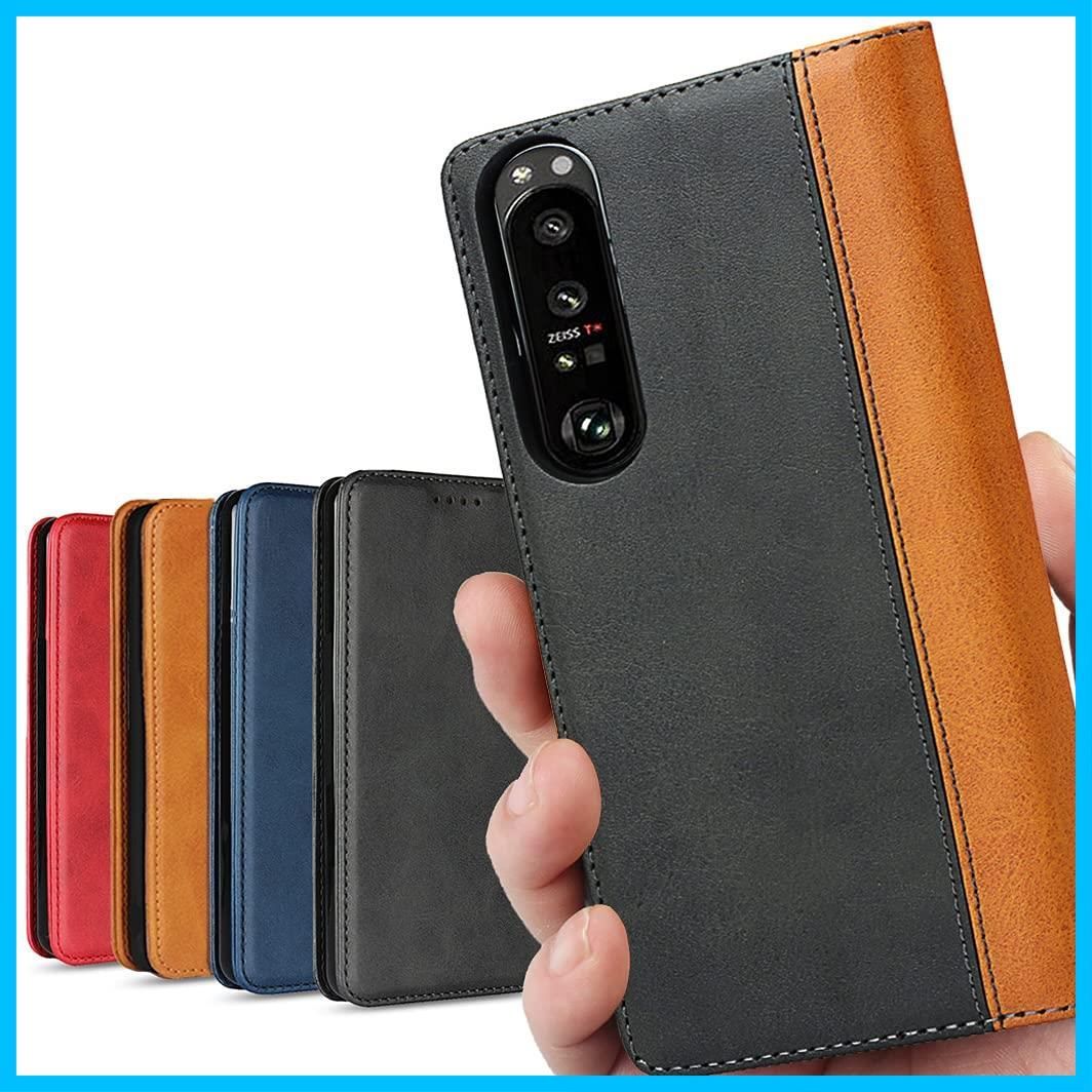 【在庫処分】スタンド機能 携帯カバー 内蔵マグネット 適用 落ち着いた色 case スマホケース SO51B 手帳 III III III III III 2色組合せ エクスぺリア1 xperia1iii ソニー ケース ケース ケース ケース xpe