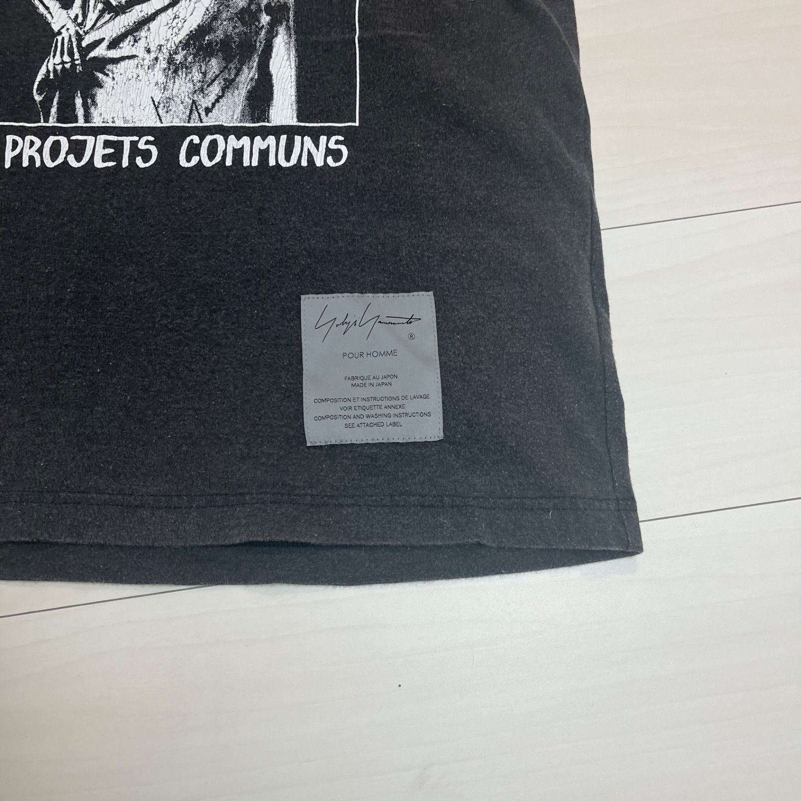 美品 YOHJI YAMAMOTO NEIGHBORHOODエディショングレーT ヨウジヤマモト 