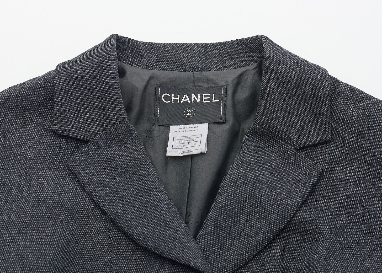 返品可】CHANEL シャネル ロゴボタン ロゴマーク ジャケット アウター  