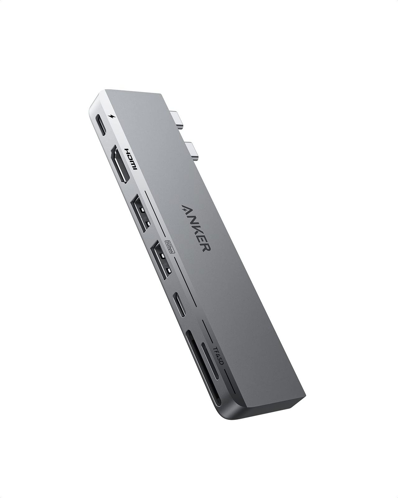 Anker アンカー USB Cハブ MacBook用 Anker 547 USB-Cハブ 7-in-2 Thunderbolt 4 USB Cポート 4K HDMI USB C 2つのUSB Aデータポート MacBook Pro 13インチ Ma
