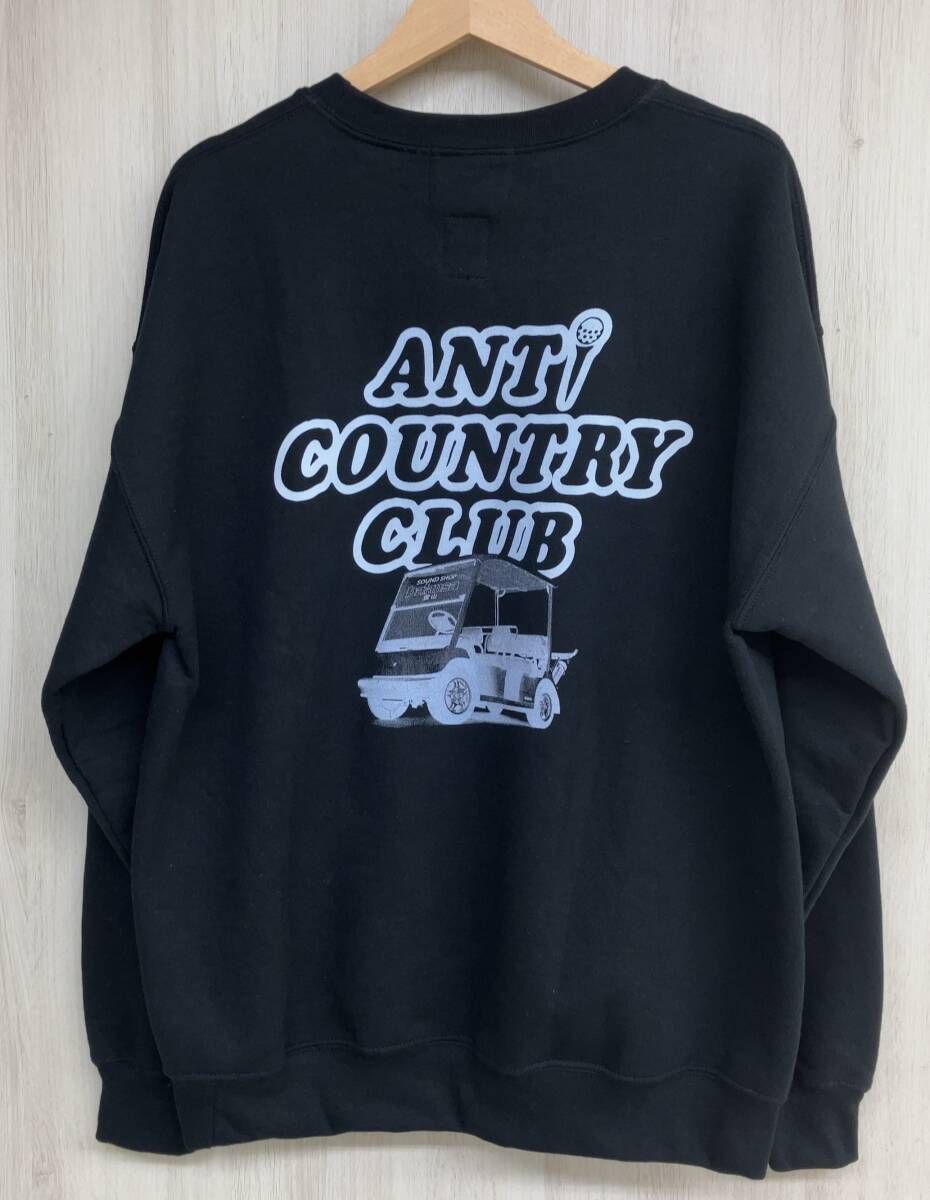 ANTi COUNTRY CLUB x balansa スウェット ブラック ANTi COUNTRY CLUB × SOUND SHOP balansa アンチカントリー