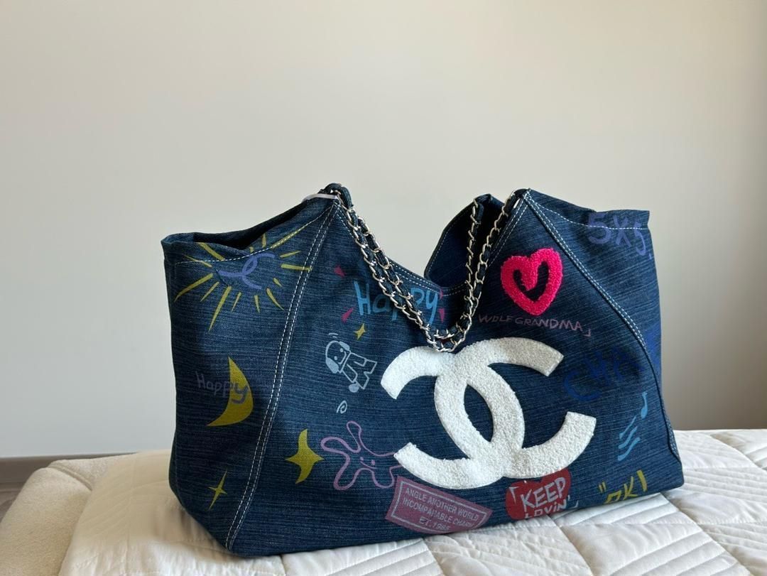 CHANELシャネルのスター同款デニム大サイズショルダーバッグ｜ ｜