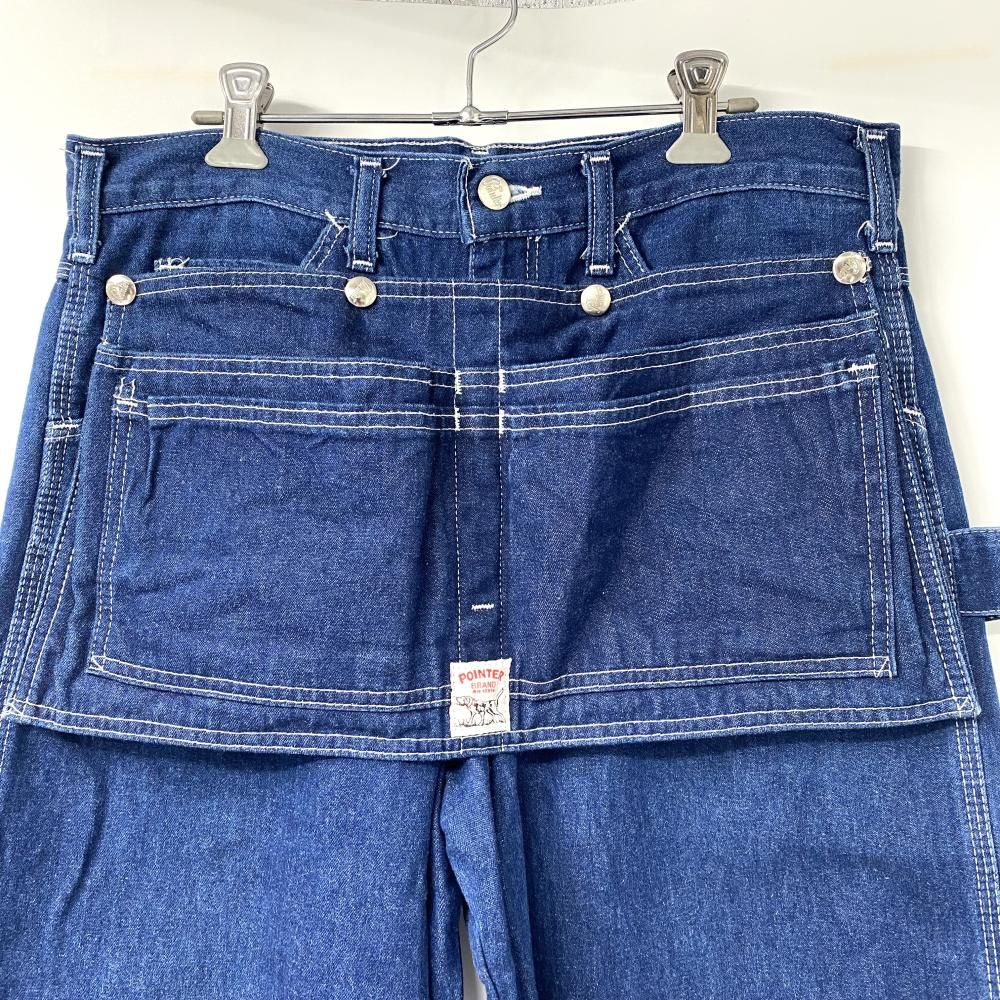 中古】90s POINTER ペインターデニム エプロン付き サイズW32