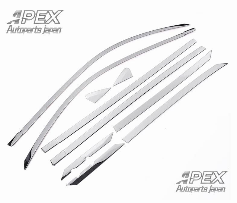 レクサス LX 570 2008-2025 シルバー ウインドウフレームトリム ガーニッシュ ライズ 10P