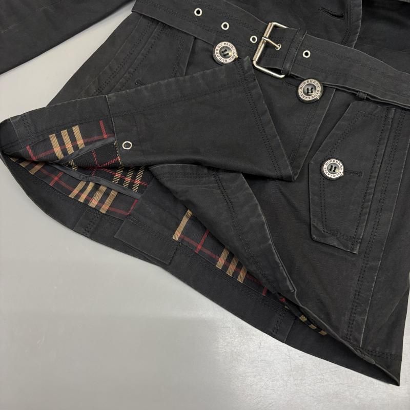 Burberry Blue label黒 コート ベルト付き 楽天市場】バーバリー ブルーレーベル トレンチコートの通販