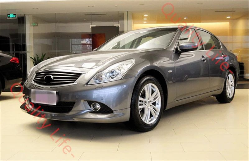 塗装済ブラック V36 スカイライン セダン フロントリップスポイラー バンパー ハーフ アンダー グリル スポイラー タイプSP