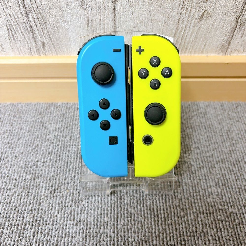 ストラップ２本付きSwitch ジョイコンネオンイエロー/ブルー 純正 Joy-Con(L)&frasl;(R)Switch (L)ブルー&frasl;（R)ネオンイエロー HAC-A
